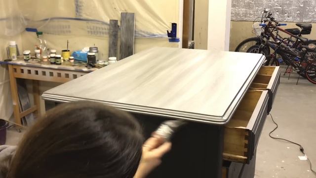 How to Make this Industrial Metallic Finish (Silver Dresser) - Speedy Tutorial #20 смотреть онлайн