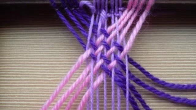 Плетение пояса с дополнительной основой