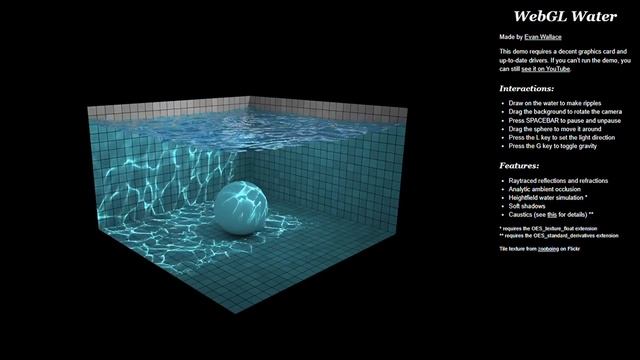 WebGL Water Simulation 2022 смотреть онлайн