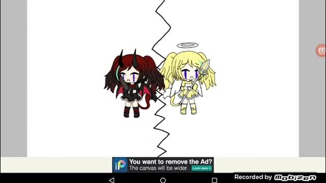 Нарисовала демона и ангела Гача лайф смотреть онлайн