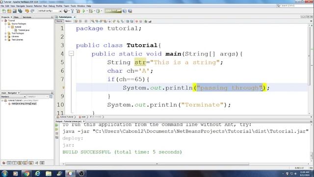 Novice Java Tutorial with Apache NetBeans 11.0: 21 String Type introduction смотреть онлайн