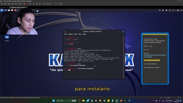 Solución: Cómo hacer funcionar tu tarjeta de red en Kali Linux usando GitHub смотреть онлайн