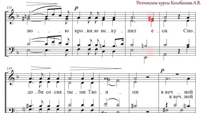 Д.С. Бортнянский "Тебе Бога хвалим" (2 часть). Усиленный бас 1. смотреть онлайн