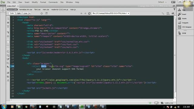 PSD to SVG to HTML using Object .! ..., part -- 1 смотреть онлайн