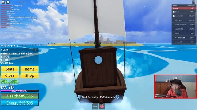 leveling ROBLOX Blox fruit dulu смотреть онлайн