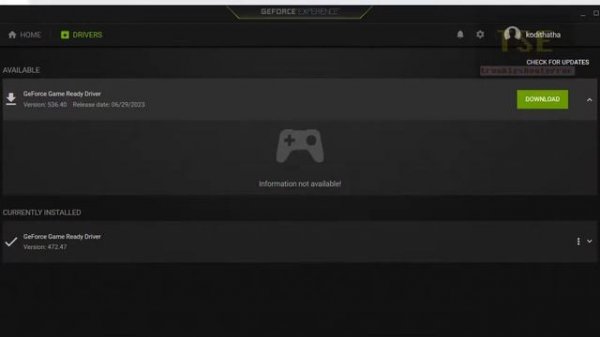 How to fix The installed version of the NVIDIA graphics driver has known issues in D3D11