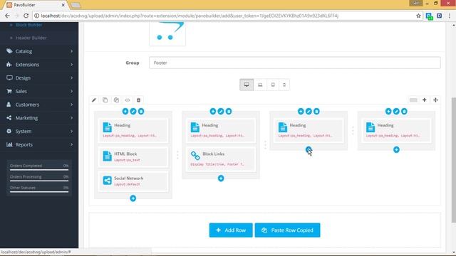 Pavo theme: Create new footer builder Opencart3 смотреть онлайн