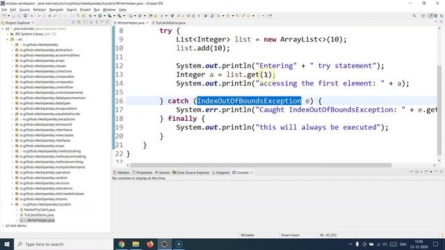 Java Tutorial For Beginners | Try Catch In Java | Java Try Catch Tutorial | SimpliCode смотреть онлайн