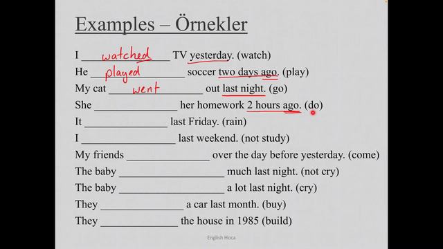 Past Simple Tense - Geçmiş Zaman Konu Anlatımı Ve Pratik смотреть онлайн