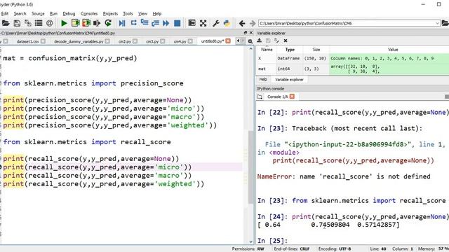 Confusion Matrix | ML | AI | metrics.precision | metrics.recall | metrics.f1-score | scikit-learn P смотреть онлайн
