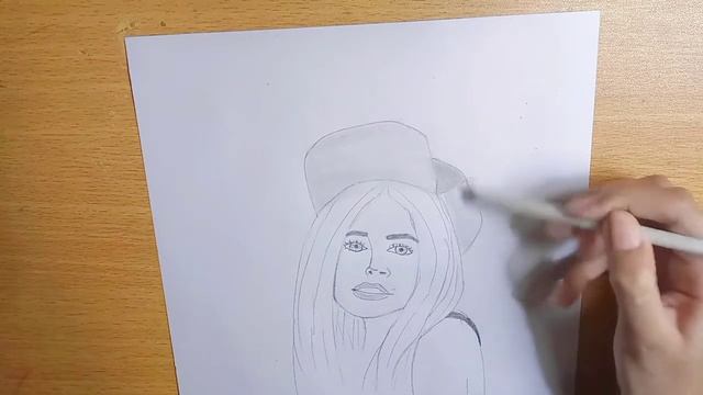 How to draw a sketch of girl with tattoo on arm||Drawing tutorial_Step by step смотреть онлайн