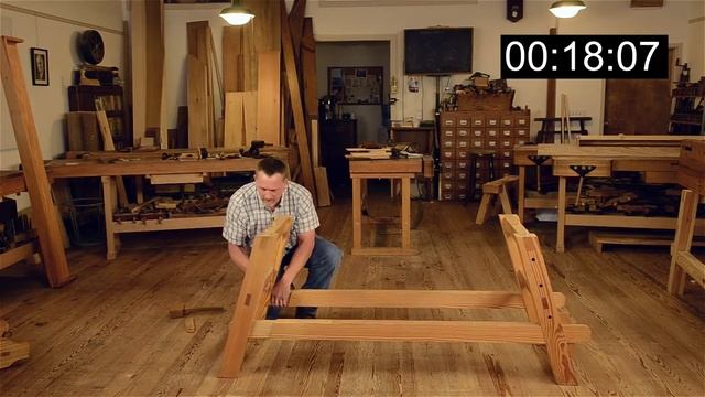 Incredible 58 Second Portable Moravian Workbench Assembly! смотреть онлайн