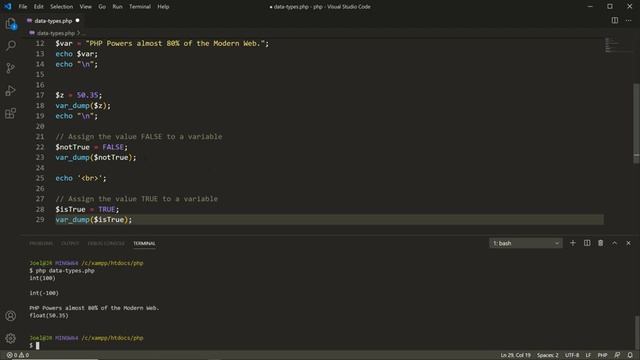 Learn PHP Data Types - Tutorial for Beginners смотреть онлайн