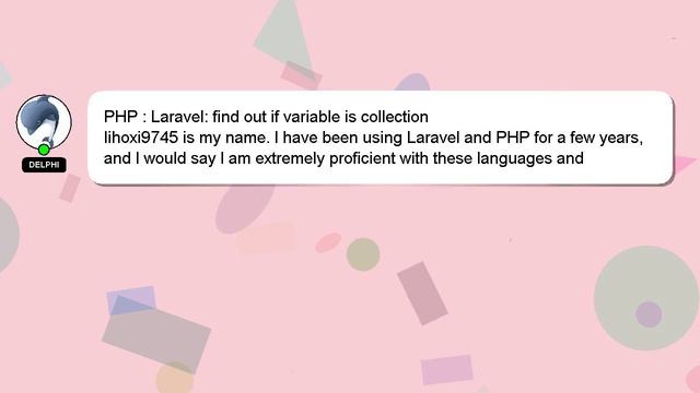 PHP : Laravel: find out if variable is collection смотреть онлайн