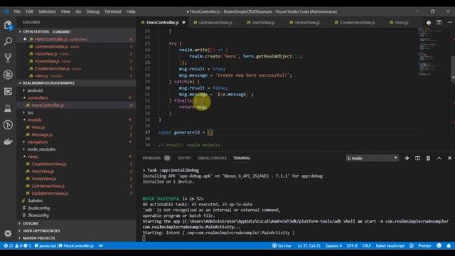 #18 Realm CRUD example with MVC model in React Native from A-Z | Part 2 Realm Create, Update, Delet смотреть онлайн