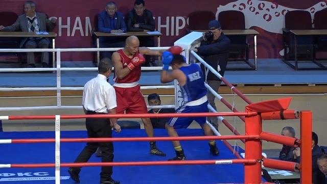 Спорт. Бокс. Чемпионат Кыргызстана-2019. Финал. 81 кг Адылбек уулу Эркин-Айтбек уулу Таалайбек смотреть онлайн