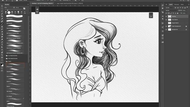 How to Create Realistic Pencil Sketch Effect in Photoshop - Photoshop Tutorials смотреть онлайн
