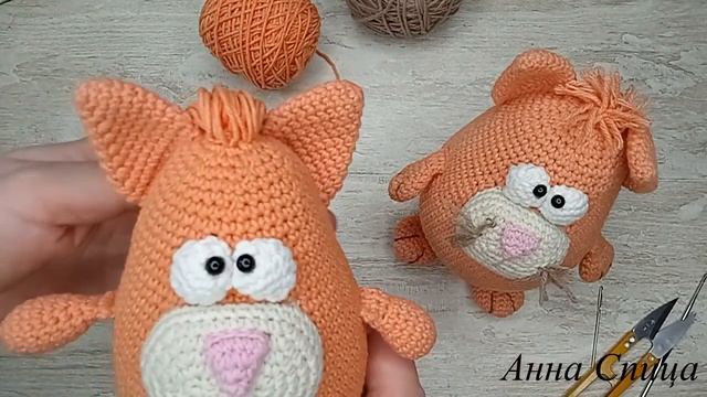 Как сделать УСЫ и ПРИЧЁСКУ вязаным игрушкам Amigurumi. Мастер класс. Усы коту Рыжику амигуруми. смотреть онлайн