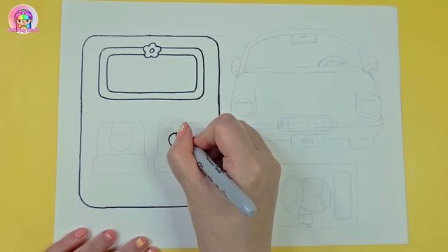 Barbie House In A Car DIY #camper #barbie #papercraft #paperdiy