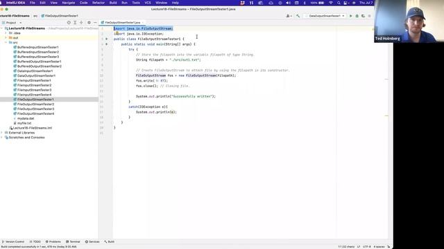 CSCI2120 - Lecture 19A: Unit3-IO - FileOutputStream смотреть онлайн