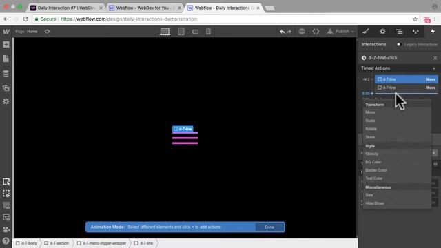 Daily Interaction #7 with Music | Menu Trigger Animation on Click | WebDev For You | Made in Webflo смотреть онлайн