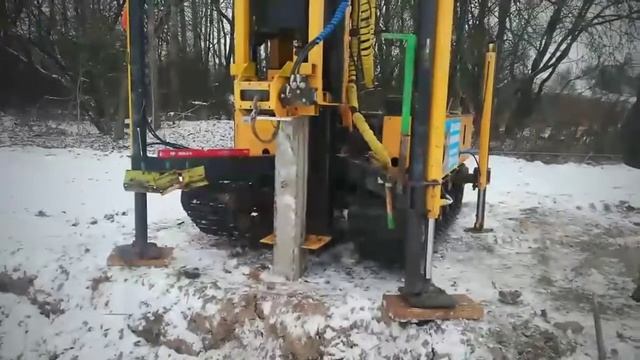 Дом из бруса на сваях забивных ЖБ, Минск, betonikum.by смотреть онлайн
