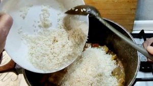 Узбекский плов из баранины. Рассыпчатый.
