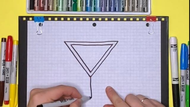 Рисование для детей. Рисуем Дорожные Знаки - Уступить Дорогу|Пастельные мелки смотреть онлайн