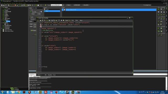 Game maker Studio - #11 - Анимации в 1 спрайте смотреть онлайн