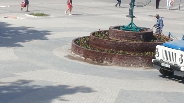 Полив клумбы с цветами смотреть онлайн