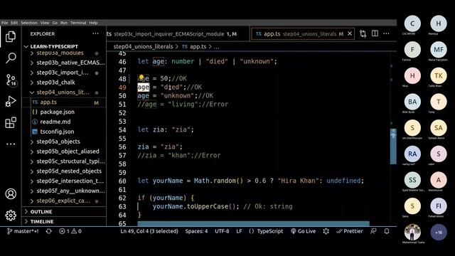 TypeScript Foundation Quiz Preparation Session 1 (Step 1 to 5c) смотреть онлайн