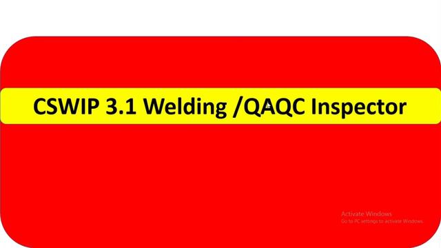 CSWIP 3.1 Welding Inspector/QAQC Inspector Exam Latest Questions {Part 2}