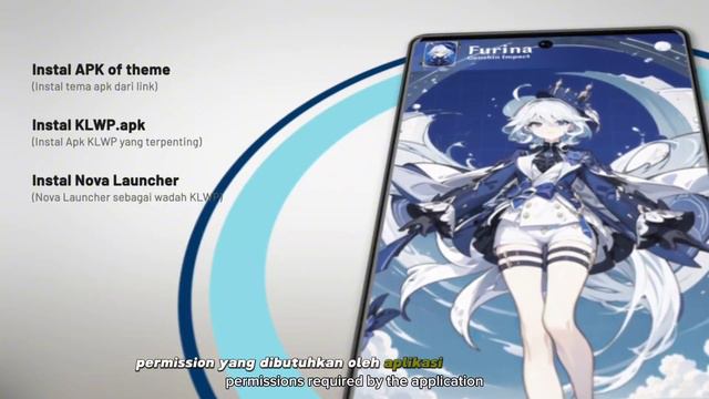 Genshin Lagi Ni 🌸 Furina - KLWP Theme #klwpsetup #klwp #livewallpaper #fyp