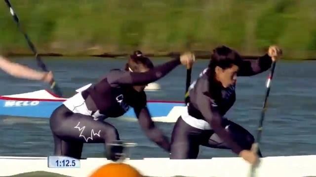 2017 ICF World Cup 2 in Szeged, Hungary, Woman's C-2 500m Semi-Final 1. HD смотреть онлайн