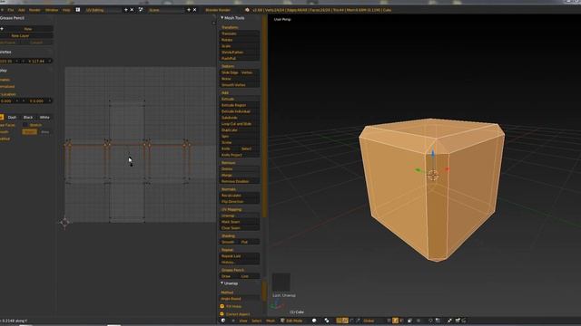 [1/2] Blender Tutorial Box - Modeling / Exporting UV map смотреть онлайн