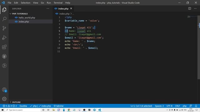 what is variables in PHP | PHP tutorial смотреть онлайн