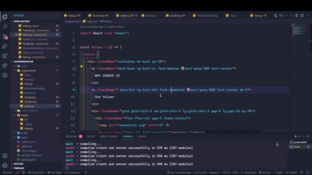 Build and Deploy Next JS Tailwindcss React Website Responsive Landing Page, Learning Online смотреть онлайн