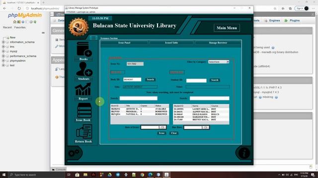 Java NetBeans Library Management System with Xampp Local Host Database смотреть онлайн