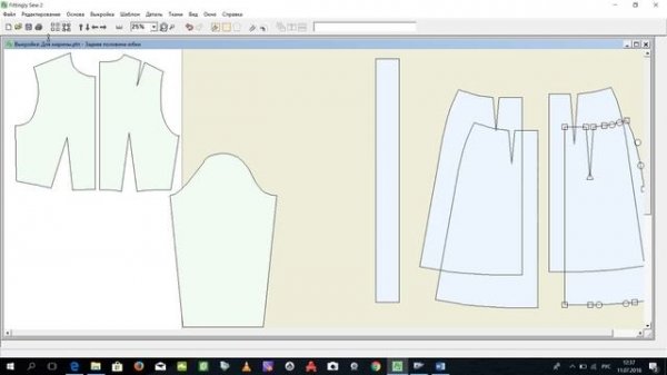 Программа Fittingly Sew2 - автоматическое построение выкроек