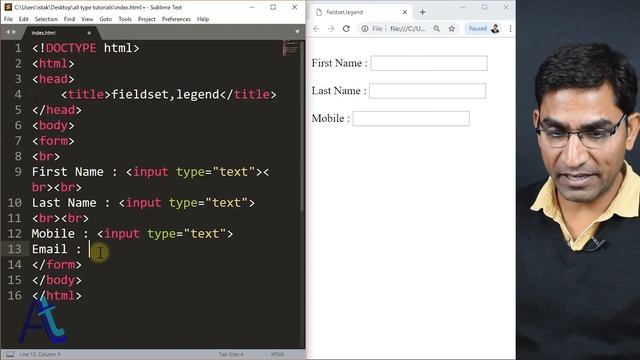 Fieldset & legend tags - html 5 tutorial in hindi/urdu - Class - 39 смотреть онлайн