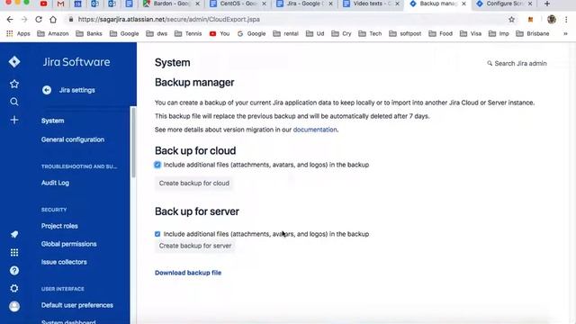 How to backup a project or all settings in Jira смотреть онлайн