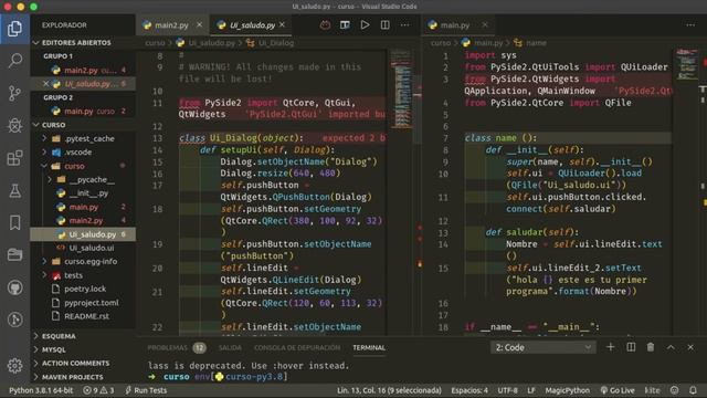 Desarrollo de interfaces graficas con Python y Qt(PySide2) Part 4(Formas de conectar a PySide) смотреть онлайн