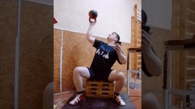 ЖИМ гири 16 кг напопа сидя правой рукой 76 раз за 3 мин произвольно смотреть онлайн