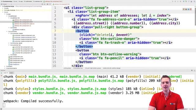 Building a Angular4+ Web App | S4P104 | Using index in ngFor to get location in array смотреть онлайн