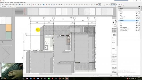 Layout Sketchup - Drawing Floor Plan - part 01