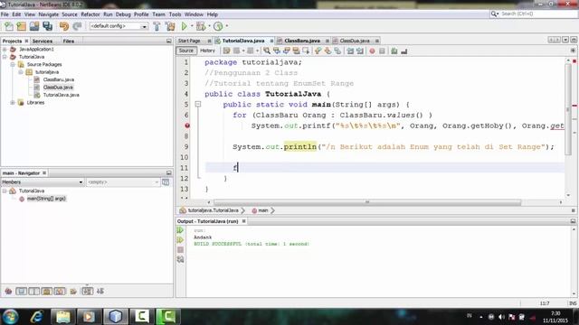 Tutorial Java dengan Netbeans - 35 Tutorial EnumSet Range pada Java смотреть онлайн