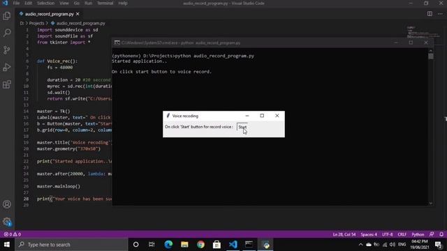 Make Simple Voice Recorder | Python | Marvelous Programmer смотреть онлайн