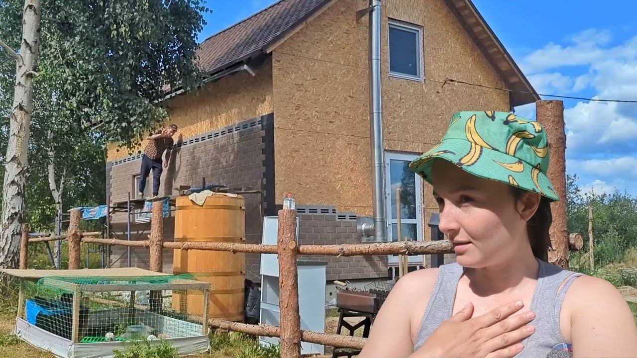 СТРОИМ ДОМ В ЛЕСУ. ВОТ Что скрывали целый месяц! Жизнь в деревне смотреть онлайн