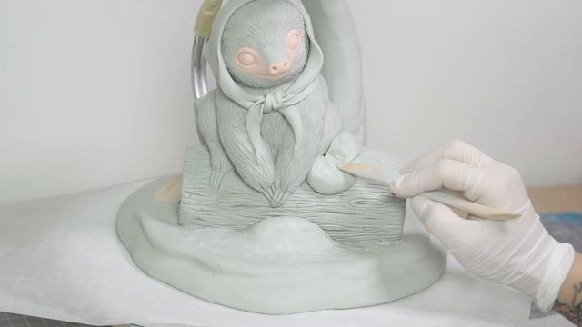 Sculpting a big mushroom | Patreon Video Highlights смотреть онлайн