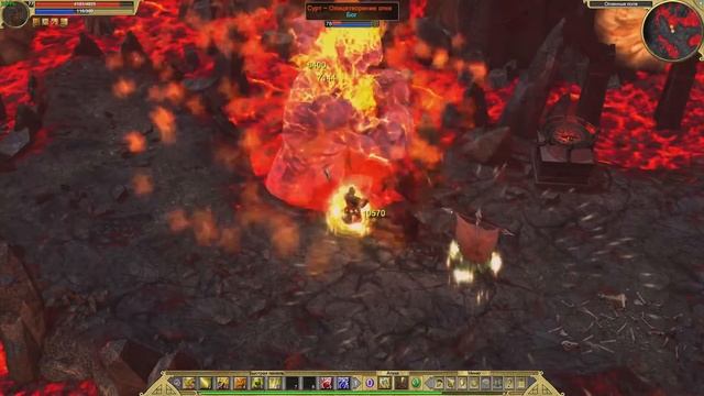Titan Quest. Фарм босса Сурт. Эпос. 100 заходов. Обзор лута. смотреть онлайн